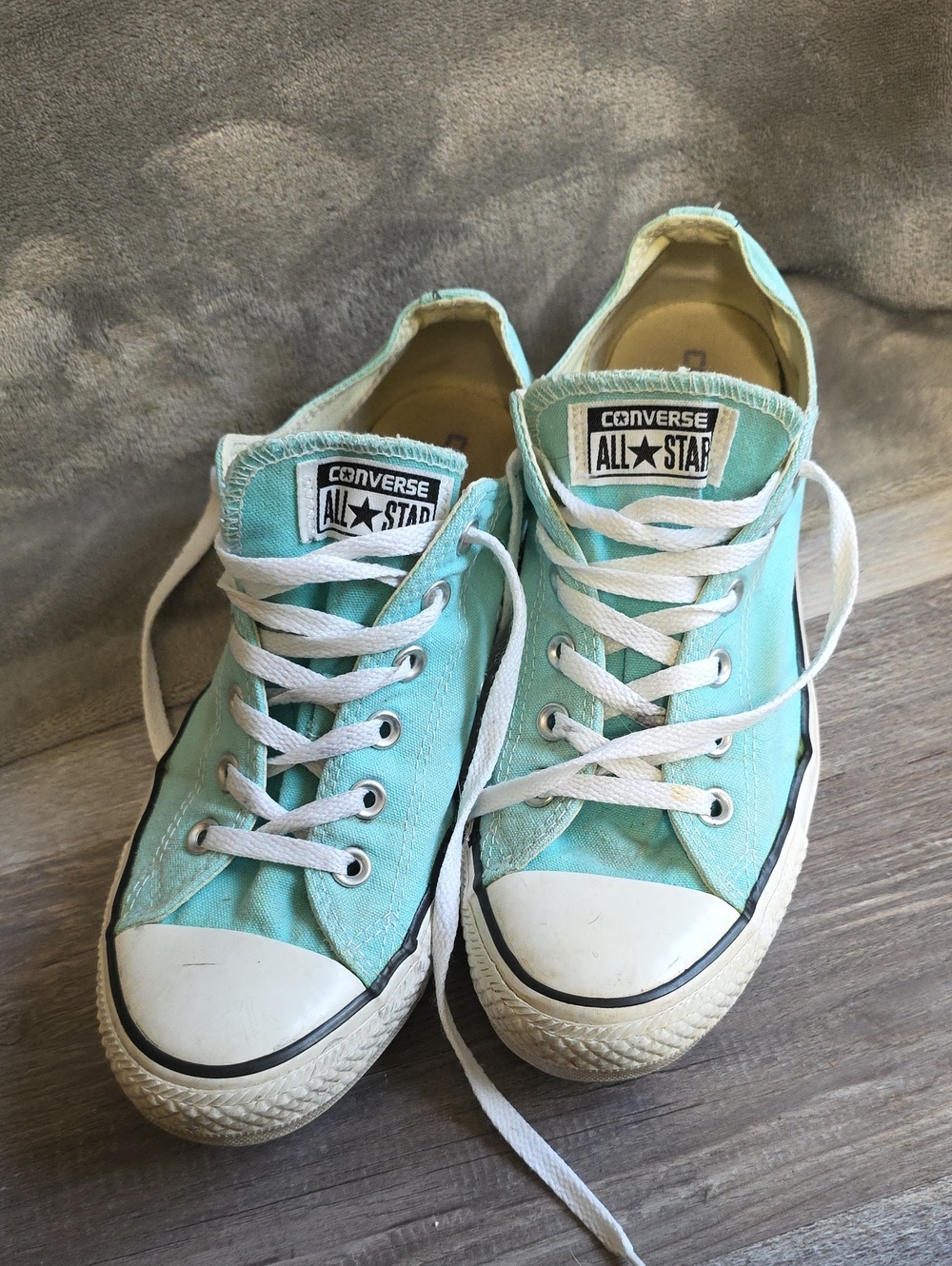 Converse Aqua/Turquoise Low Top Sneakers